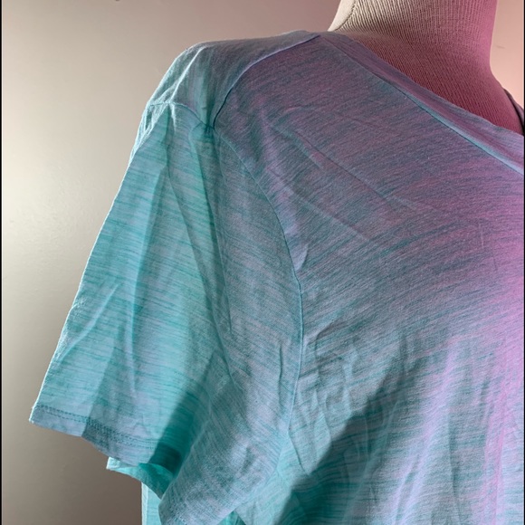 Teal I Ma Belle 2x Blouse Cold Off The Shoulder - Picture 5 of 8